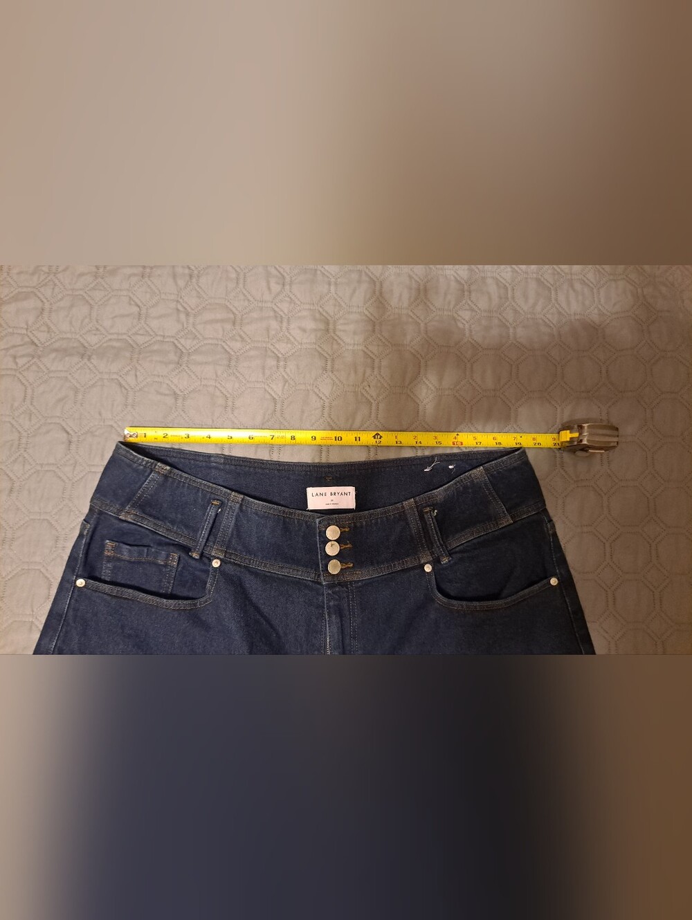 Lane Bryant Women's Wide Leg Jeans - Dark Blue Sz 20 - Picture 2 of 8